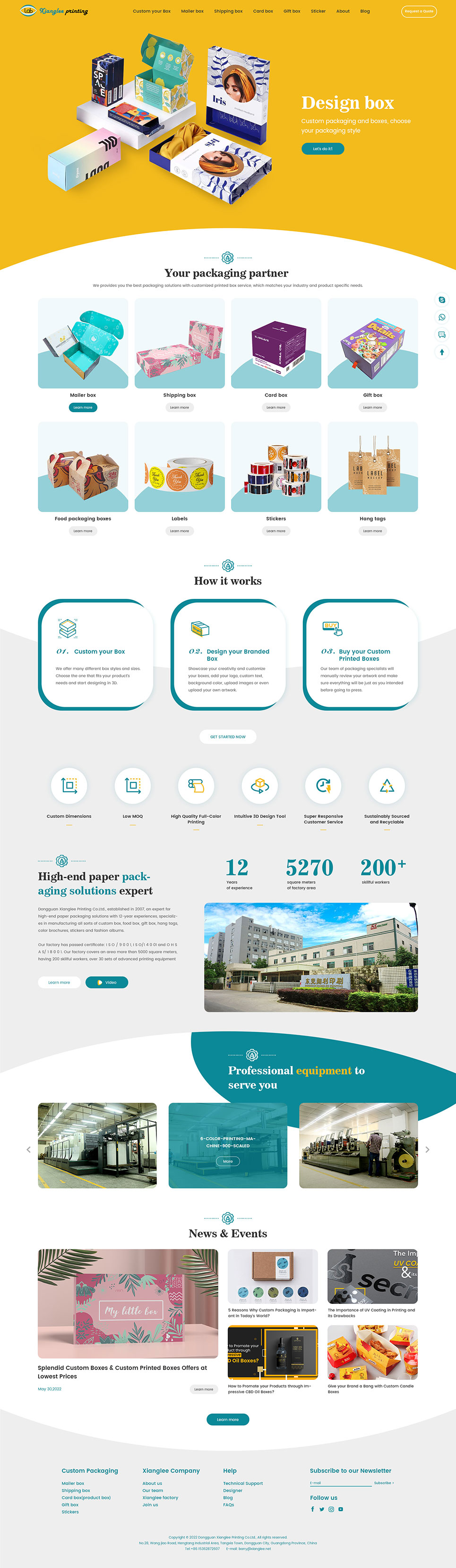 東莞翔利印刷包裝外貿(mào)網(wǎng)站建設(shè)案例