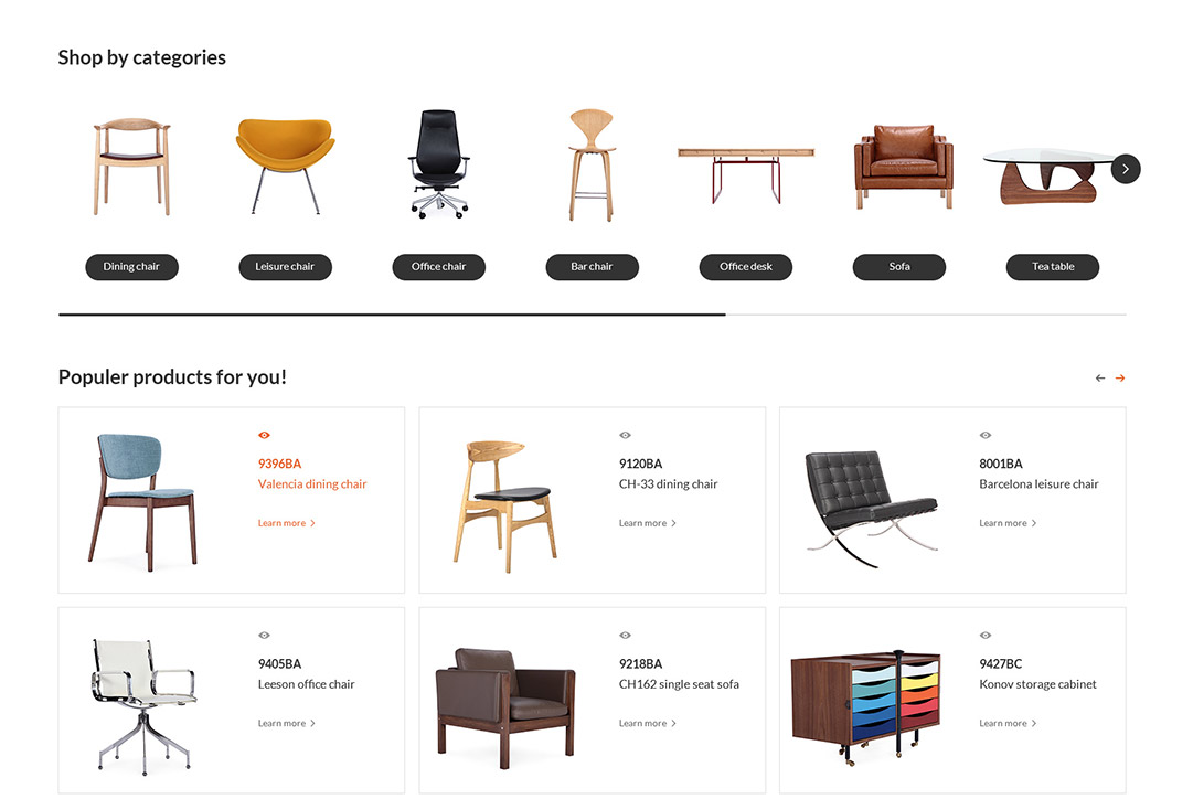 深圳家具外貿(mào)網(wǎng)站首頁(yè)產(chǎn)品設(shè)計(jì)效果圖