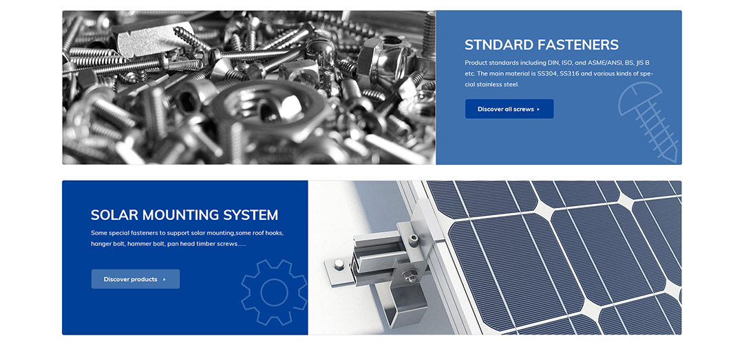 機(jī)械五金零部件外貿(mào)網(wǎng)站建設(shè)案例