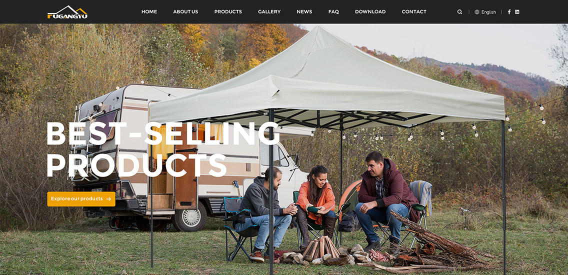 戶外用品外貿(mào)網(wǎng)站建設(shè)案例